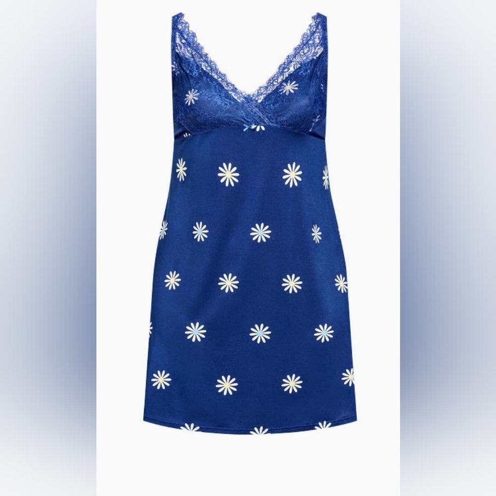 Avenue Midblue Chemise Plus Size Plus Size 2X NEW